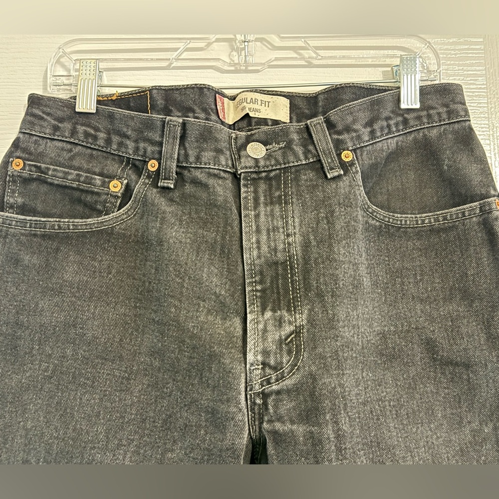 Levi's Men's 505 Black Jeans 34/30 - Picture 9 of 12